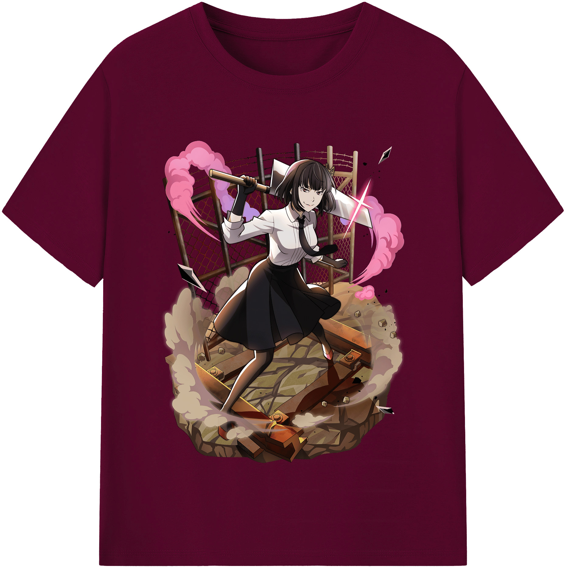 （画像用） 文豪ストレイドッグス Bungo Stray Dogs レディースカジュアルプリントTシャツ（綿100％）